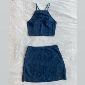 Hollister Two Piece Top and Skirt Set